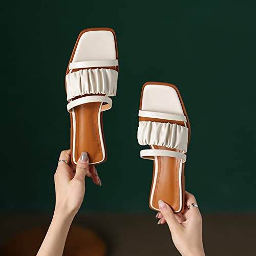 Sandales basses talons doux chaussures printemps mode concise décontractée femmes confortables - 2