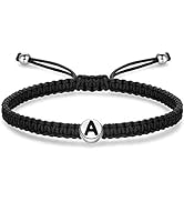 J.Endéar Initial Armband für Damen Mädchen Herren 925 Sterling Silber Buchstabe Initial geflochte...