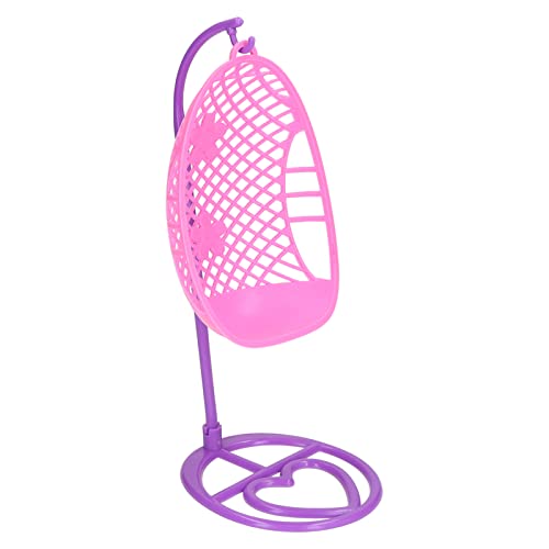 Cadeira Suspensa para Casa de Bonecas, Decoração Em Escala 1:12 Mini Cadeira de Balanço para Casa de