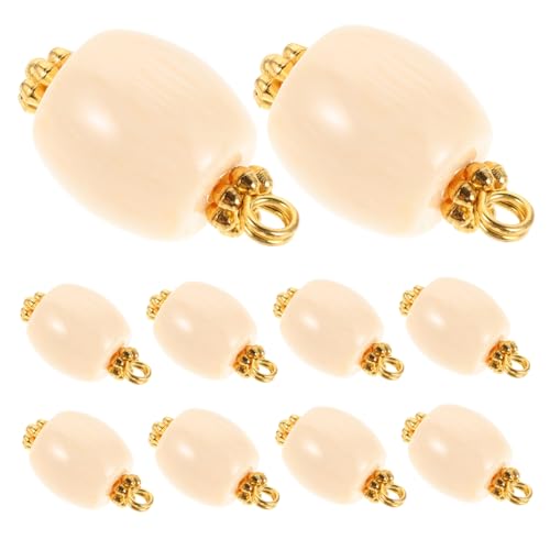 Homoyoyo 10 Botones De Costura Retro Redondos Para Uniformes Ropa Flores De Resina Blusas Tela Resina Beige