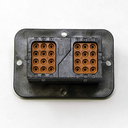 Deutsch DRC 24-Pin Rectangular Flange Connector Kit, Housing, 14-16AWG Solid Contacts, Seal Plug, Gasket (MADE IN USA) - Thumbnail 5
