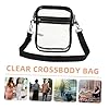 HEALEEP 2 Stück Teiliges Transparentes Crossbody tasche Kleine Durchsichtige PVC Schultertaschen mit Reißverschluss Verstellbarer Gurt Stadionzugelassen Unisex Modisch und Langlebig für #2