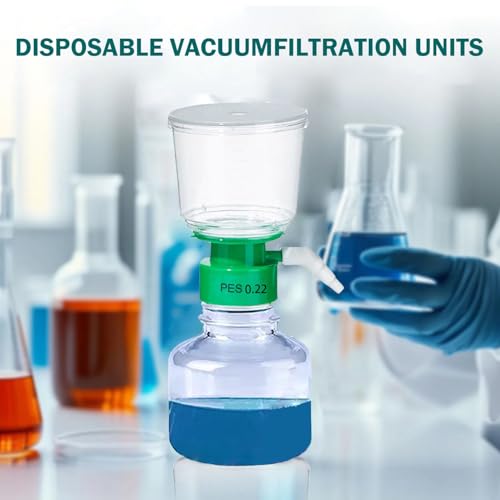 Image of 250ml Vacuum Filter Units - PES Bottle Top Vacuum Filter 0.22μm, Individually Wrapped,Pack of 1