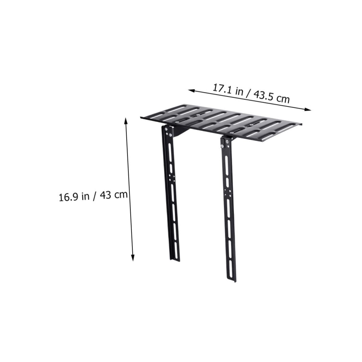 KONTONTY Tv Set Holder Punch Router Rack for Cable Management Stylish Black Storage for Living and Office Organize Tv Accessories and Wires Efficiently