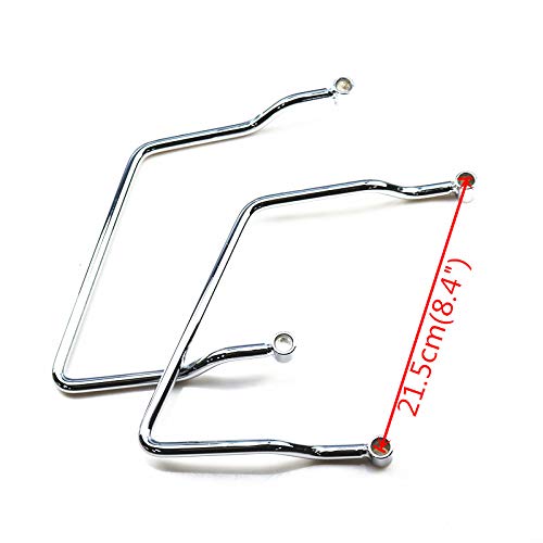 Newland2019 Motorcycle 21.5Cm Chrome Saddlebag Support Bar Mount Bracket For Yamaha Roadstar 1600 Xv1600 Classic 1999-20031700 Xv1700 Midnightsilverado 2004-2009 Cruiser Chopper (21.5Cm) #TOP1