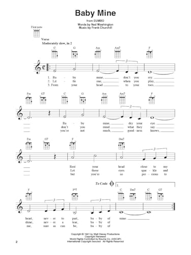 image for Hal Leonard Disney Hits for Ukulele | Beginner Ukulele Songbook with 2