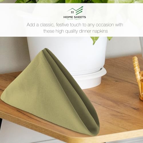 Image of 100% Cotton Dinner Napkins 12x12 Inch, Soft & Durable, Reusable Cloth Napkins for Dining, Events, and Everyday Use (Taupe, Set of 25 (12x12))