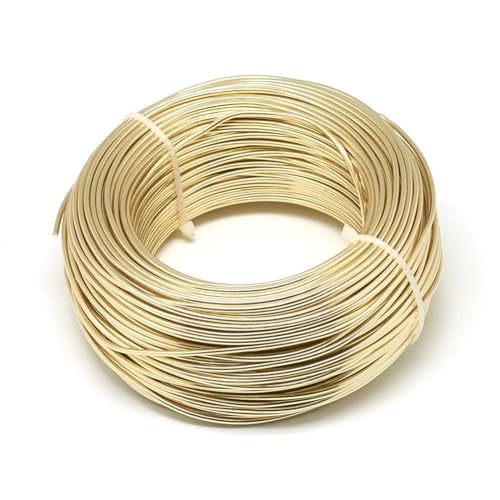 Aluminiumdraht 500 g 0,6/1,2/1,5/2,0/3,0 mm Aluminiumdraht, DIY-Schmuckkomponenten, Zubehör, Finden, Herstellen, Halsketten, Armbänder, Bastelbedarf Basteldraht(Color:Champagne Gold,Size:0.8mm 300m)