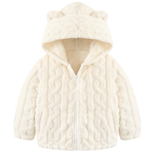 Image of Toddler Fleece Jacket Girls Warm Coats Winter Outerwear 2-6 Years