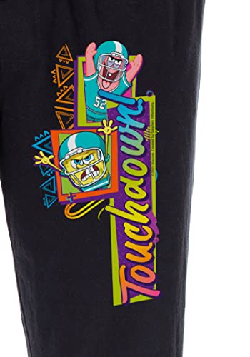Nickelodeon Men's Spongebob Squarepants Football Touchdown Loungewear Sleep Bottoms Pajama Pants3