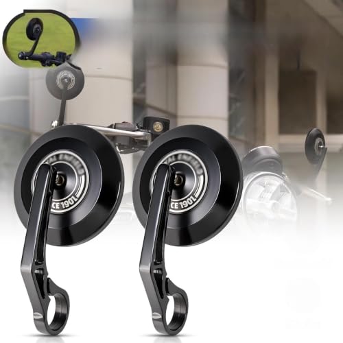 Image of New Bar End Mirror Pair, Round Convex, for Bullet 350 /New Classic 350, 650 /Hunter 350 /Meteor 350 /Super Meteor 650 /Interceptor 650 /GT 65P0 /Himalayan 450 /Scram 411 /Guerrilla 650