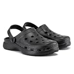 VIVASHOES Women’s Classic Clogs – Lightweight Waterproof Slip-On Shoes with Breathable Design & Strap – Comfortable Everyday Garden, Beach & Home Footwear – True to Size Good for Wide Fit – Black 4