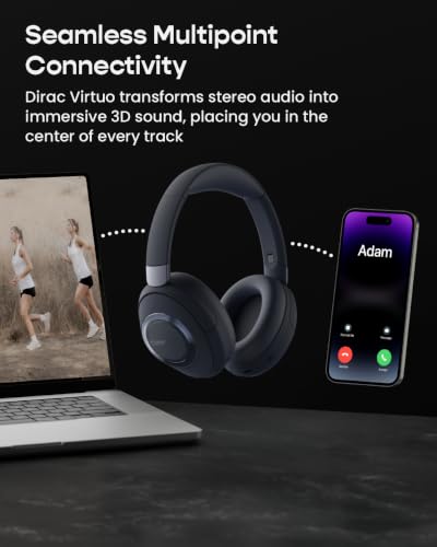 Cleer Alpha Noise Cancelling Bluetooth Headphones, Midnight Blue - image 6