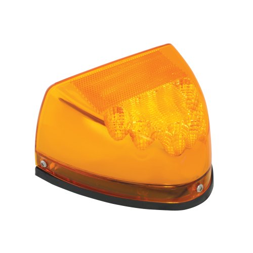 GG Grand General 77232 Amber Spyder 42-LED Peterbilt Headlight Turn Signal Sealed Light with 3 Wires for Front/Park/Turn Functions
