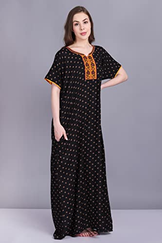 Image of Women's Alpine Mix Print Maxi Nightgown