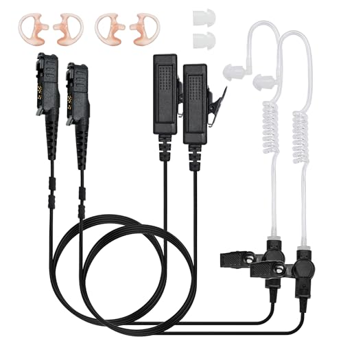 Auriculares XPR3500 con moldes de oído para solucionar fatiga en walkie talkie