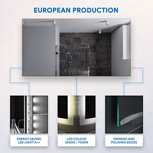 Backlit LED Illuminated Bathroom Mirror