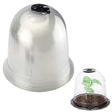 Molyorch 4 Stück Pflanzglocke, Anzuchtglocken, Pflanze Glocke Protector Covers Wiederverwendbare, Transparent Atmungsaktiv Gewächshaus Frostschutz Regenschutz