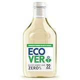 Ecover Zero Wool & Silky Laundry Detergent, Laundry Washing Liquid, For Sensitive Skin, Baby Laundry 1 x 22 Washes, 1 x 1L