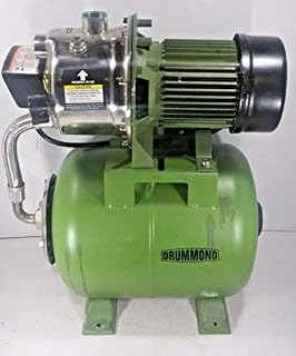 1 HP Stainless Steel Shallow Well Pump and Tank with Pressure Control Switch