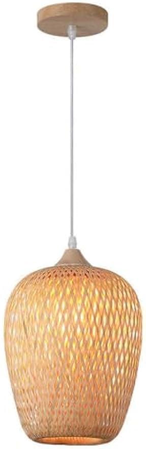 Luminaire suspendu LED tissé à la main suspension haut de gamme 7,8"