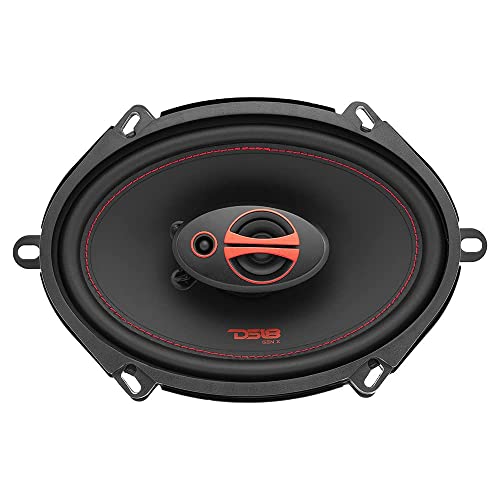 Ds18 Gen-X5.7 Coaxial Speaker - 5X7 Inch, 3-Way, 150W Max, 50W Rms, Black Paper Cone, Two Mylar Dome Tweeters, 4 Ohms - Clarity Unparalled By Other Speakers In Their Class (2 Speakers) #TOP3