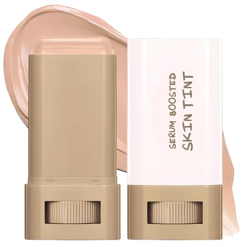 ExcellaElite Makeup Foundation Stick Beauty Balm Serum Boosted Skin Tint, Multi-Use Full Coverage Foundation & Concealer Stick for Women, Natural Finish Makeup