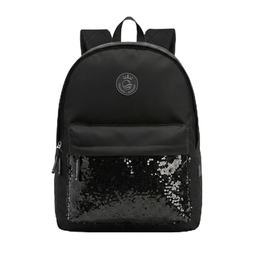 SANTINO Mochila Juvenil Le Morne Cobra D’Água Poliéster PVC Black Piano Brilho Fashion Rosa Azul 16' 8L
