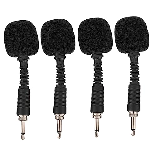 SWOOMEY 4-Piece Set Noise Canceling XLR Mic Small Microphone for Pc Recording Singing Mic Live Performance Accessories