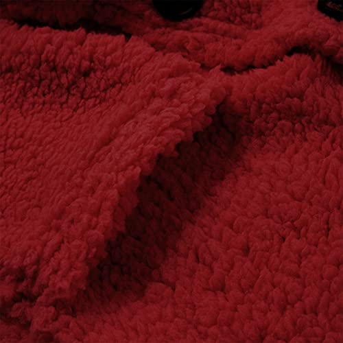 Winter Coats For Women,Winter Jackets For Women Jackets For Women Jean Jacket Women Trench Coats For Women Packable Rain Jacket Distressed Jean Jacket Faux Leather Embroidered Jacket(Wine,Large) #TOP5