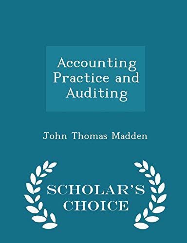 Accounting Practice and Auditing - Scholar's Ch... 1297381025 Book Cover