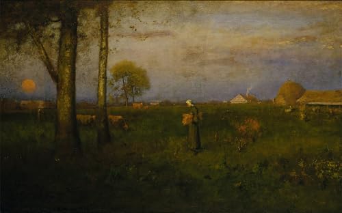 Image Sur Toile Le coucher du soleil George Inness affiche impression d'art 60x90cm