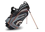 Callaway Golf 2017 Capital Stand Bag, Black/Charcoal/Orange