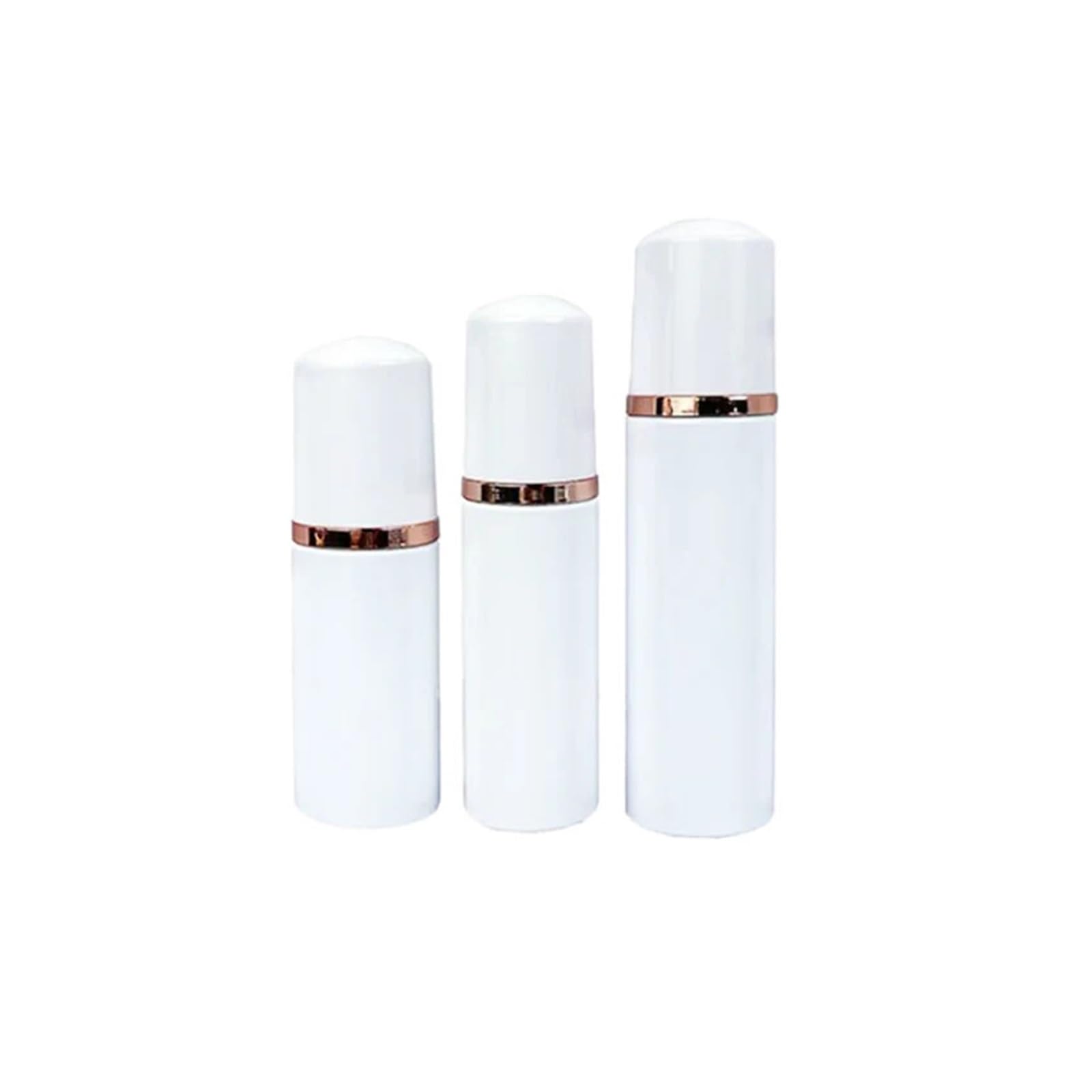 12 Uds 30ml 60ml 100ml Botella de Bomba Espuma plástico champú Botellas Envase Cosmético Vacío Recargable Limpiador Blanco para Champu y Gel Ducha