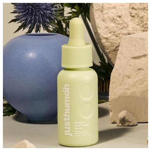 Justhuman Hair Serum For Hair Growth & Hair Loss Protection In 30 Days, Dual Action Volumizing/Thickening Serum With Burgeon-Up Stem Extract For Men & Women, Sulfate Free, Paraben Free, 30ml
