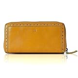  BELLICCI • Edel Geldbörse aus weichem Waschleder BE8905 (Senf)