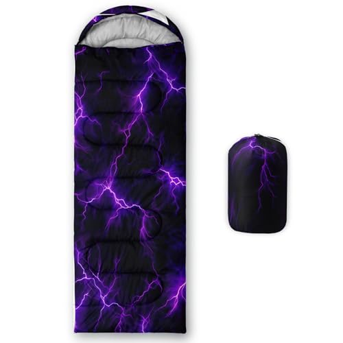 Image of QOOMO Camping Sleeping Bags,3 Season Warm & Cool Weather,Lightweight,Waterproof Sleeping Bags for Adults & Kids,Traveling,and Outdoors,Camping Gear Equipment
