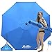Xbrellas -High Wind Resistant Beach Umbrella - Sand Base - 7.5' Round - Patent Pending