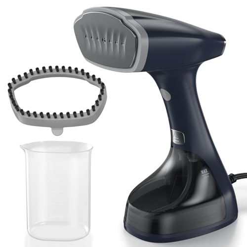 BEAUTURAL Dampfglätter mit 2 Dampfstufen,1800W Dampfleistung von 28 g/min 260ML Wassertank, Abschaltautomatik und Tropfstopp Faltbar Dampfbürste