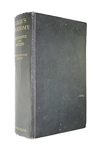 Gray's Anatomy Descriptive and Applied B000SHL1S0 Book Cover