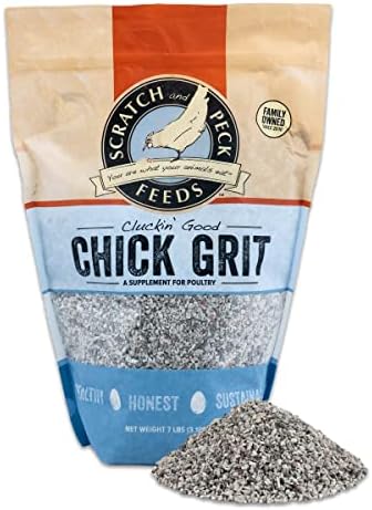 Scratch and Peck Feeds Cluckin' Good Chick Grit - 7 lbs - Gizzard Development Supplement for Baby Chicks and Ducklings - Crushed Quartzite/Granite