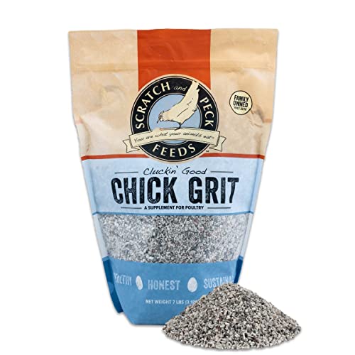 Scratch And Peck Feeds Cluckin' Good Chick Grit - 7 Lbs - Gizzard Development Supplement For Baby Chicks And Ducklings - Crushed Quartzite/Granite #TOP4