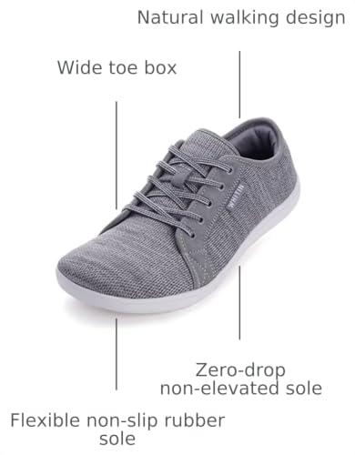 Image of WHITIN Men's Wide Minimalist Barefoot Sneakers | Zero Drop Sole | Optimal Relaxation
