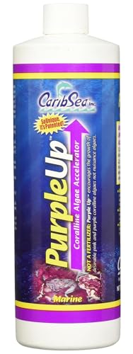 CaribSea Purple Up Coralline Growth Accelerator - 16 oz - Enhances Coralline Development, Supports Reef Tank Health & Stability for Marine Aquariums