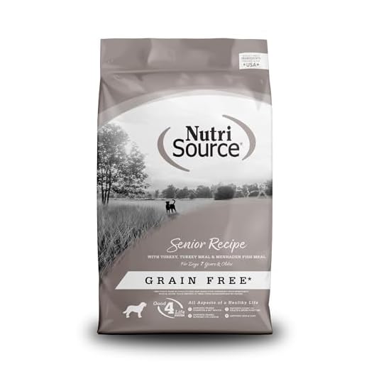 NutriSource Senior Grain Free Dry Dog Food, Turkey, Turkey Meal and Menhaden, 12LB