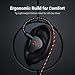 Fosi Audio IM4 Open-Back IEM Earphones, in Ear Monitor Wired Earbuds, 10mm Single Dynamic Driver, IEMs for Audiophiles, Gaming and Studio, 3.5mm 2-Pin 0.78mm Detachable Cables, N52 Dual Magnets