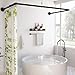 U Shaped Shower Curtain Rod, [Both Sides: 23