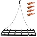 Pohadr 4 FT Drag Harrow Driveway Drag, Heavy Duty Driveway Grader, Tow Behind Lawn Rake for Land Leveling, Power Rake for Gravel, Soil, Hay