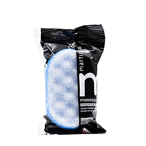 Martinispa Italian-Made 4-Pack Bath & Shower Sponge For Face & Body, Exfoliating Sponge For Men & Women, Dual Action Design, Dermatologically Tested – 1 Of Each Color. #TOP3