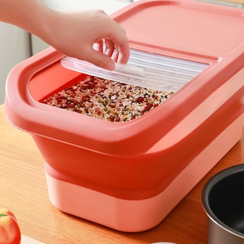 Récipient de stockage nourriture animaux et boîte à riz compacte - 4